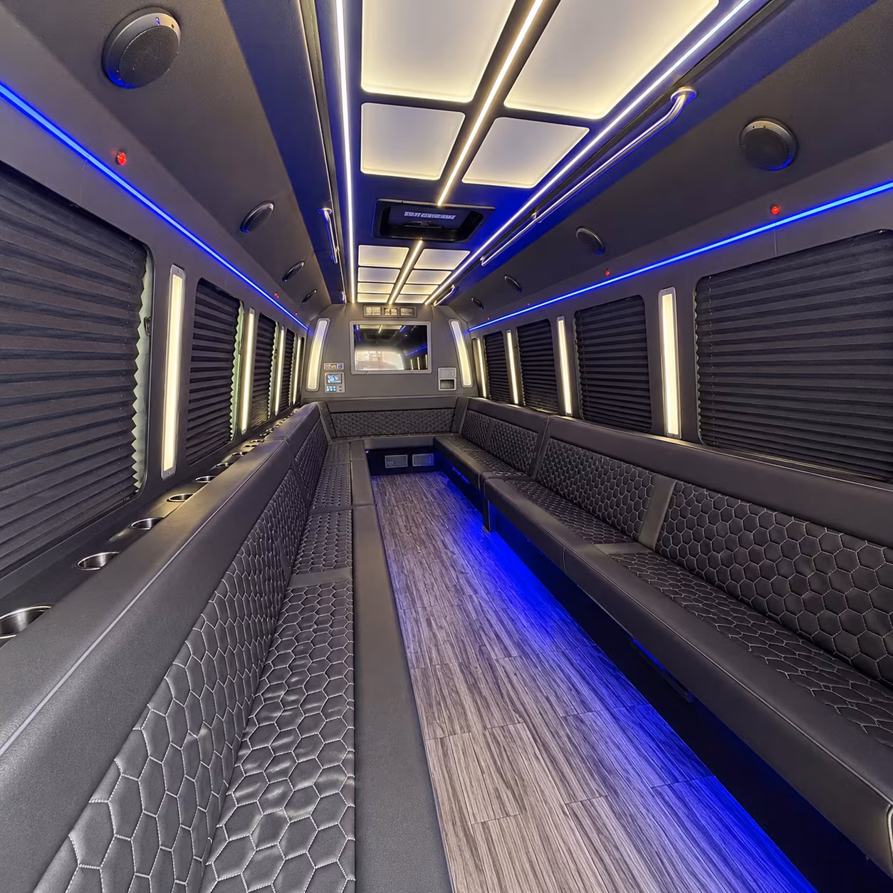 brooklyn 30 passenger party bus interior