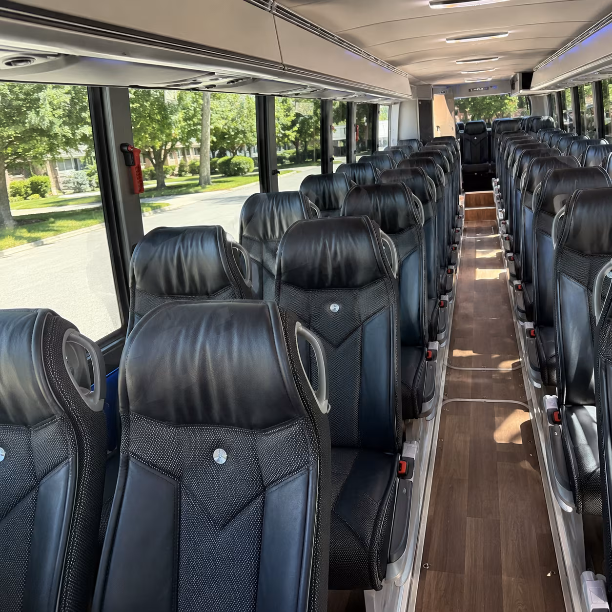 brooklyn charter bus inside