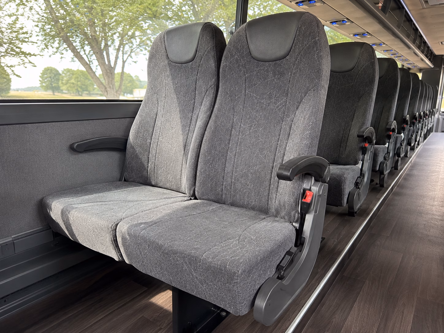 islip charter bus rental interior