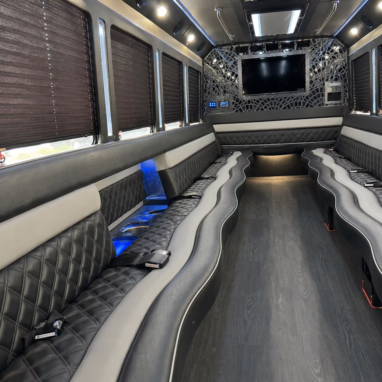 party buses that make the ride to prom the best part of the night