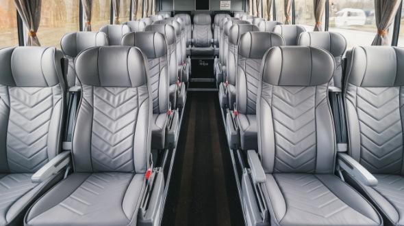 50 passenger charter bus interior