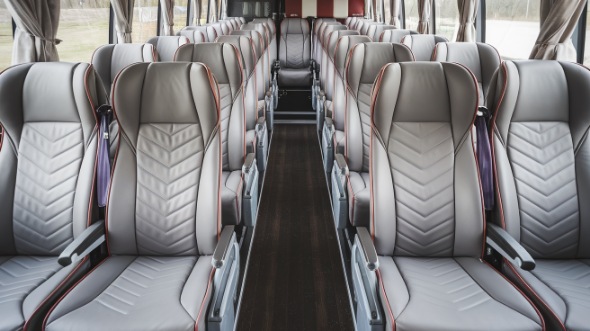 54 passenger charter bus interior