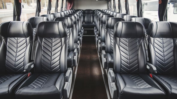 56 passenger charter bus inside new rochelle