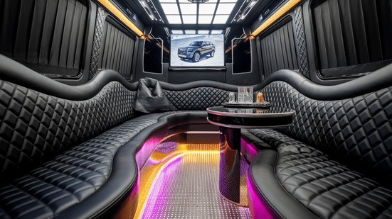 brooklyn sprinter limo rental interior