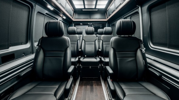 brooklyn sprinter van with driver interior